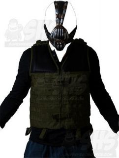 The Dark Knight Rises BANE adult gas mask TDKR BATMAN costume and VEST