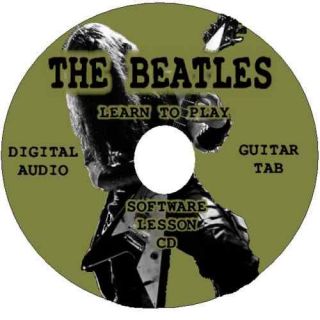 THE BEATLES Guitar Tab Lesson Software CD 214 Songs