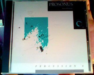 PROSONUS Sound Library 91 Percussion 3 drum/bass *MINT