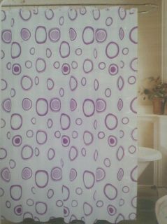 Shower Curtain Purple Plum Bubble RT Designers Collection
