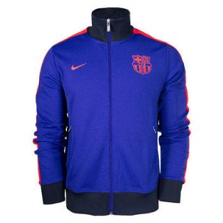 Nike FC Barcelona Authentic N98 Soccer Jacket (Red Crimson/Deep Blue