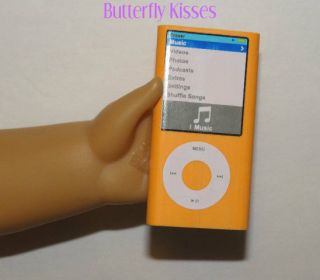 Orange  Player~Music Pod Eraser Doll Clothes Accessories Fits