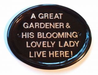 Size 4 Gardener,any message ,funny sign ,garden sign ,Home Bar