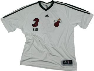 NBA Miami Heat Dwayne Wade #3 Adidas Short Sleeve Shooting Shirt