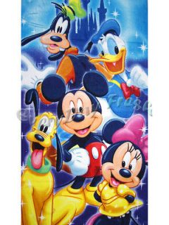 NEW Mickey Mouse Minnie Donald Duck Goofy Beach Bath Soft Cotton Towel