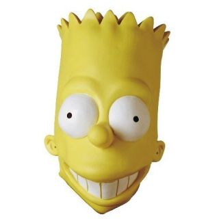 Bart Simpson   Adult Vinyl Full Overhead Oversized Latex Mask Disguise
