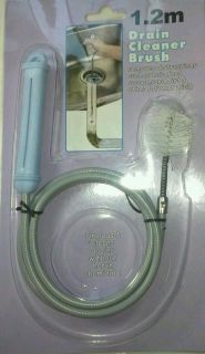 Sink & Drain Clog Cleaner Brush   Flexible Cable / Snake easy and