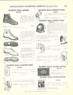 1924 25 ad Reach Grayhound Basketball Shoes Boxing Gloves Referees