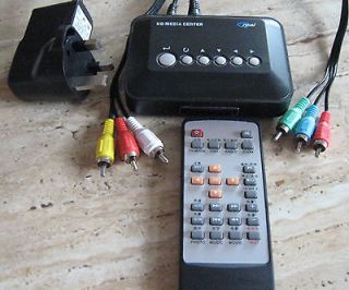 Real Media Player c/w leads, remote control and UK power supply