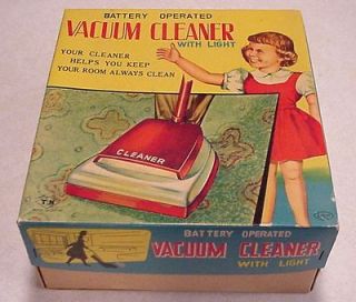 1950s Japan T.N. Battery Operated Vacuum Cleaner With Light (Box Only