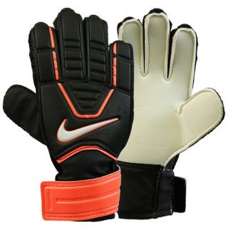 Goalkeeper Gloves Size 5 Soccer Football Confidence Black/ Orange New