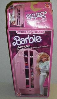 Mattel Barbie Sweet Roses PINK ARMOIRE EX In Box 1987