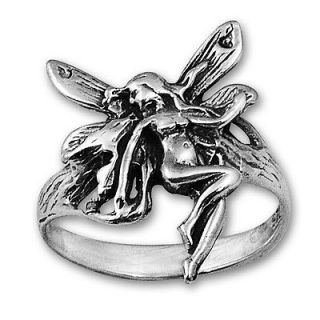 Sterling Silver Fairy Tinker bell 925 Ring