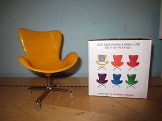 New mid mod Eames era swan office mini chair sculpture YELLOW