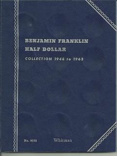 BENJAMIN FRANKLIN Half Dollar Coin Folder 1948 63     / 3 page unused