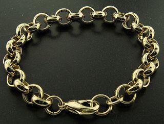 Wear Luxury Bracelet   24 k Gold Plated   Men’s   10mm, 9” Belcher