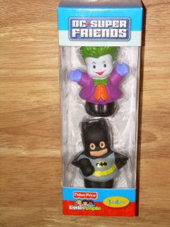  Price Little People DC SUPER FRIENDS BATMAN & THE JOKER Figures MIB