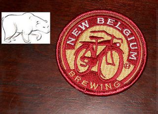 New Belgium Brewing Round Beer Patch Fat Tire Bicycle Bike Fort