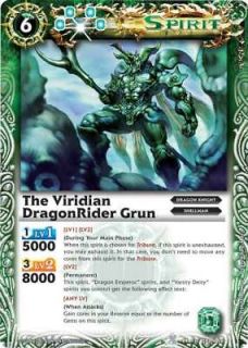Battle Spirit Foil Rare The ViridianDragon Rider Grun X1