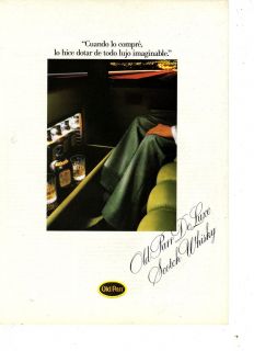 1982 OLD PARR WHISKY LUJO IMAGINABLE ORIGINAL PRINT AD in SPANISH o2