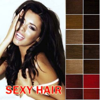 New 7pcs Clip In Remy Real Human Hair Extensions Full Head Any Color