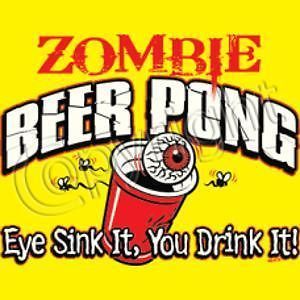 Zombie Beer Pong Halloween T Shirt
