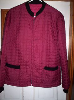 Quilted Maroon Jacket English Horse Riding Style Ladies / Girls