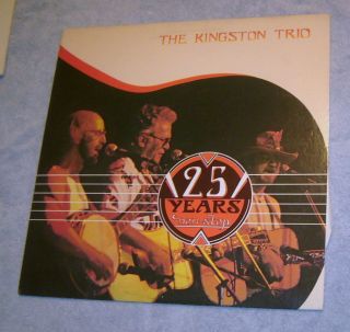 The Kingston Trio 25 Years Non Stop LP 1982 Bob Shane Roger Gambill