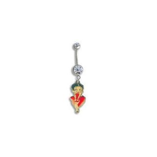 Betty Boop Marilyn Monroe Dangle Navel Belly Button Ring 14G 14 G