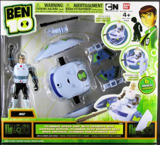 BEN 10 ULTIMATE ALIEN VEHICLE PLUMBER SPACE SHIP with GRANDPA MAX