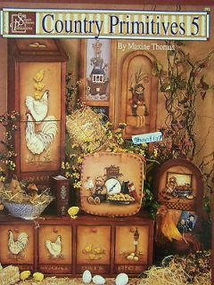 COUNTRY PRIMITIVES V5 BY MAXINE THOMAS 1997 SCHEEWE TOLE PAINTING BOOK