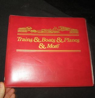 FLEETWOOD TRAINS BOATS PLANES & MORE STAMP STAMPS BOOK BASIL SMITH