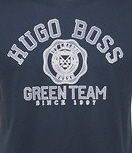 HUGO BOSS Blue V neck Tee shirt   Ivy League Green Team   Large