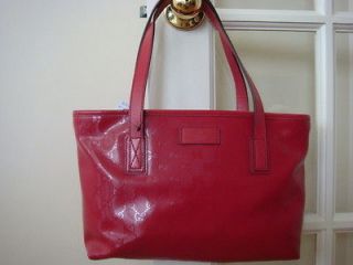 New Gucci Leather GG Tote Shopping Shoulder Bag Purse Handbag