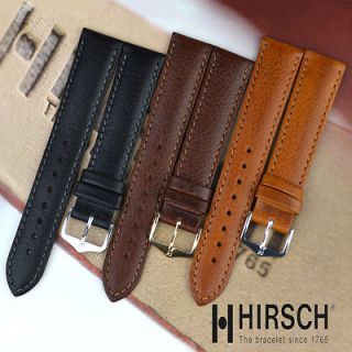 HIRSCH FOREST SOFT CALF LEATHER WATCH STRAP and BUCKLE