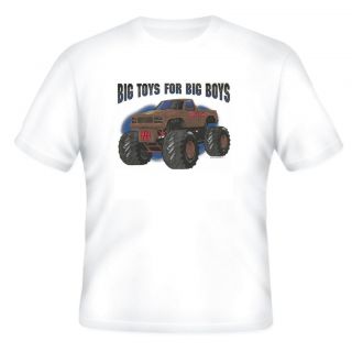 sleeve T shirt Monster truck big toys for big boys trucking truckin