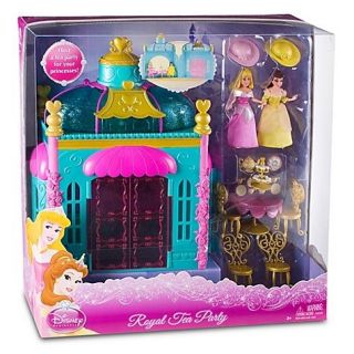 Royal Tea Party Disney Princess Play Set includes Aurora and Belle