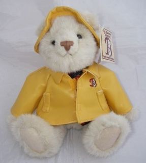 BIALOSKY Treasury Rainy Day Charlie Teddy Bear Yellow Rain Coat Hat