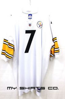 Pittsburgh Steelers Ben Rothelisberger White Yellow #7 Authentic