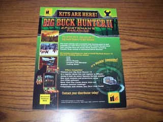 BIG BUCK HUNTER II VIDEO ARCADE GAME FLYER BROCHURE 03