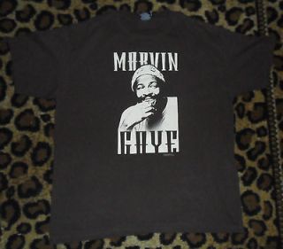 mens brown marvin gaye logo t shirt size 1X by zion rootswear XL