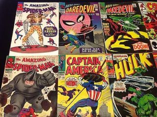 Silver Age Comic Lot Amazing Spiderman 41, 47, Daredevil 17 and More