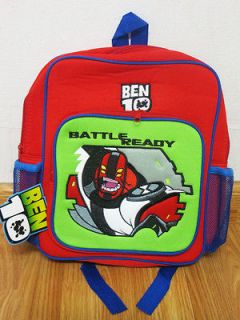 Ben 10 Fourarms Plush Red Backpack Bookbag School Bag