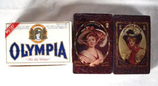 Vintage White Olympia Beer Case Playing Card Set MINT