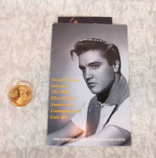 1998 Elvis Presley Limited Edition Collector COIN Grand Casino King
