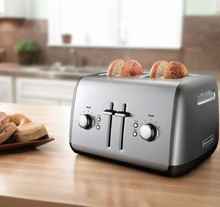 KMT4115CU Silver Contour with Stainless Steel 4 Slice Toaster