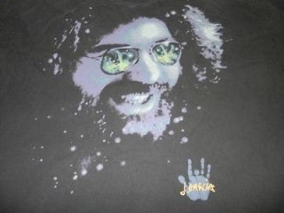 Grateful Dead shirt, Big & Tall 5XL, black, Jerry Garcia w\ hand print