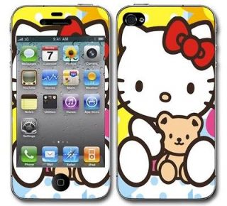 Sticker Decal Skin Cover for iphone 4 4S 4G Hello Kitty Pattern G165