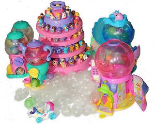 Huge Lot Blip Squinkies Full Cake Display Dolphin Gumball House