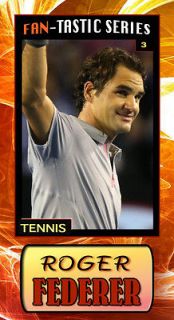 2013 ROGER FEDERER collectible card from the Fan Tastic Series Only 30